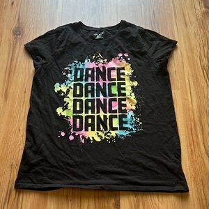 The Children's Place Girls Black Dance Graphic Tee